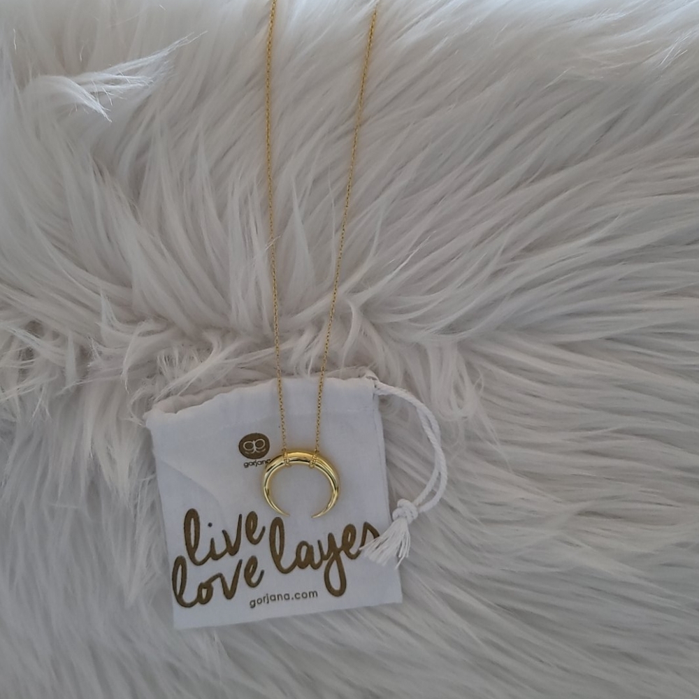 Gorjana Necklace Crescent Tusk Inspired